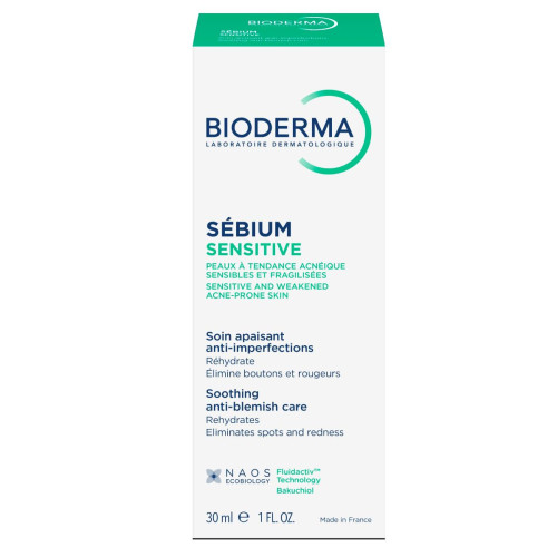 Bioderma Sebium Sensitive Крем за чувствителна акнеична кожа 30 мл
