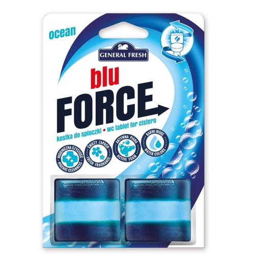 General Fresh Blu Force Блокче за тоалетно казанче, океан 2 х 50 г