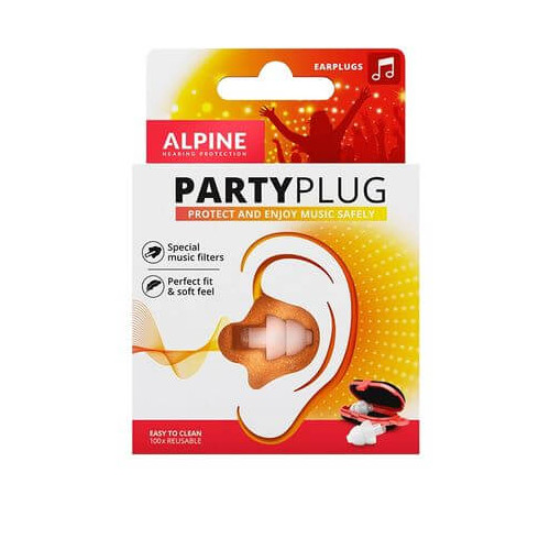 ALPINE Party Plug Тапи за уши за парти, концерт или фестивал х 1 чифт
