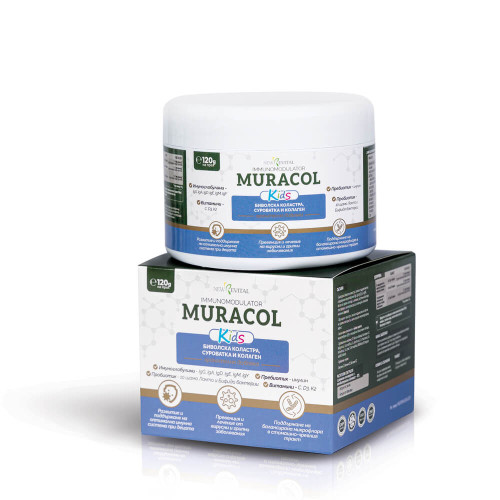 Muracol Kids Липозомна биволска коластра за силен имунитет при децата прах х 120 г New Revital