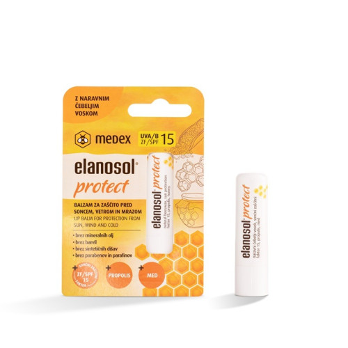Medex Elanosol Protect SPF15 Балсам за устни 4.5 гр