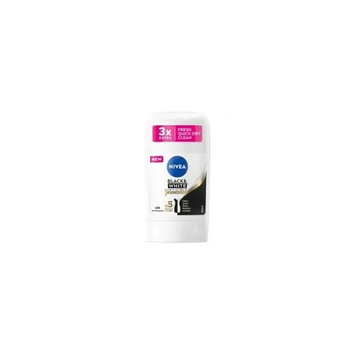 Nivea Black & White Invisible Silky Smooth Дезодорант стик против изпотяване за жени 50 мл