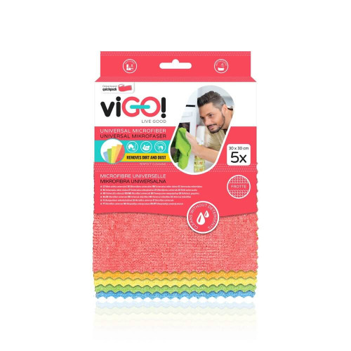 viGО! Микрофибърни универсални кърпи Premium х 5 броя