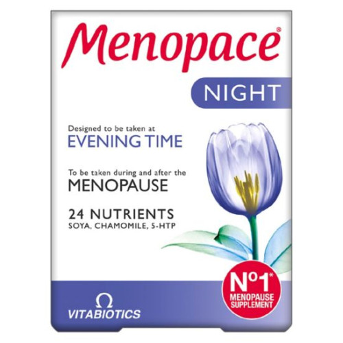 Menopace Night за спокоен сън при менопауза x 30 таблетки Vitabiotics 