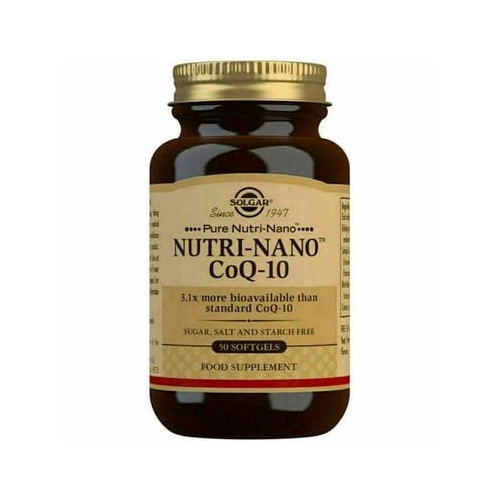 Solgar Nutri-Nano Coenzyme Q10 Нутри-Нано Коензим Q10 х50 капсули
