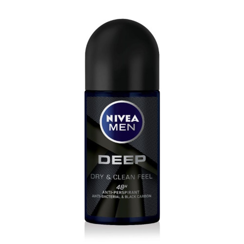 Nivea Men Deep Дезодорант рол-он против изпотяване за мъже 50 мл
