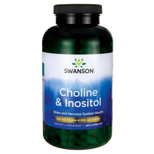 Swanson Choline & Inositol Холин и Инозитол 250/250 мг х250 капсули 