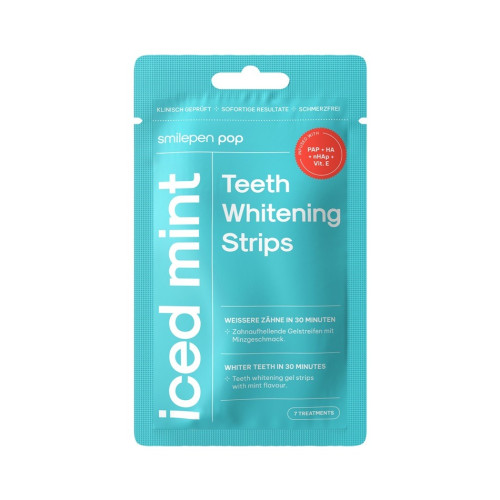 Smilepen Pop Iced Mint Избелващи лентички 7 х 2 бр  Комплект