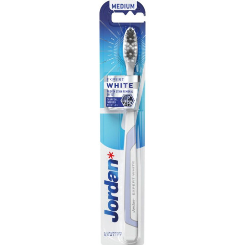 Jordan Expert White Medium Избелваща четка за зъби