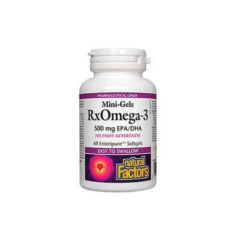 Natural Factors RxOmega-3 Омега-3 мини гел х 60 гел капсули