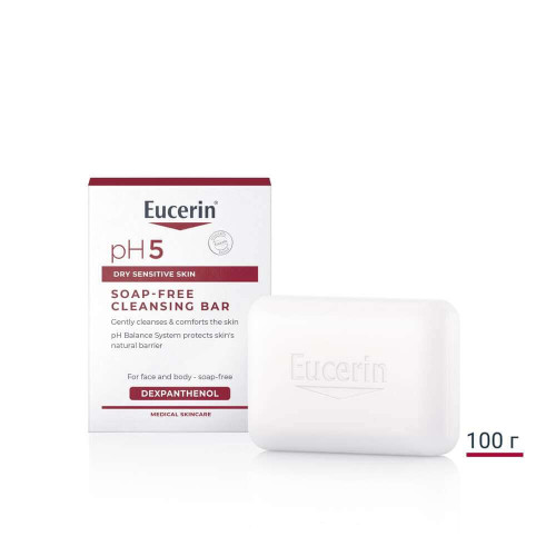 Eucerin pH5 Нежен дерматологичен сапун за лице и тяло 100 г