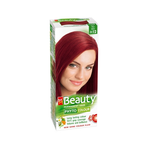 MM Beauty Phyto Colour Трайна фито боя за коса, М12 Огнено червен