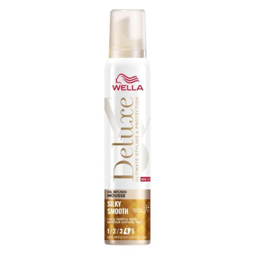 Wella Deluxe Silky Smooth Пяна за копринено гладка коса 200 мл