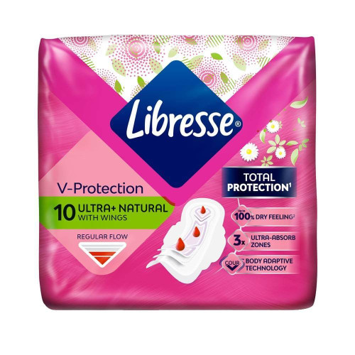 Libresse Ultra+ Natural Protection Ultra+ Дамски превръзки x 10 бр 