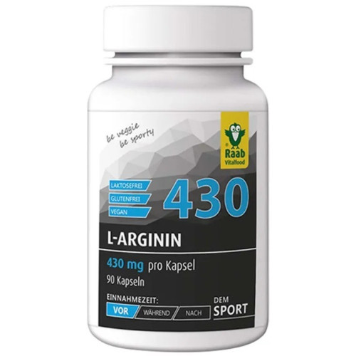 Л-аргинин 430 мг х 90 капсули Raab Vitalfood