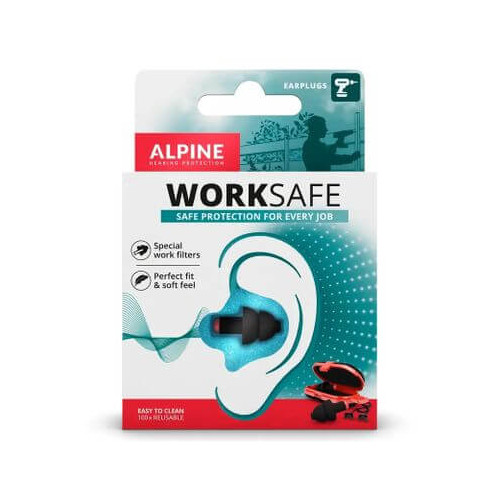 ALPINE Work Safe Тапи за уши срещу шума от инструменти и машини х 1 чифт