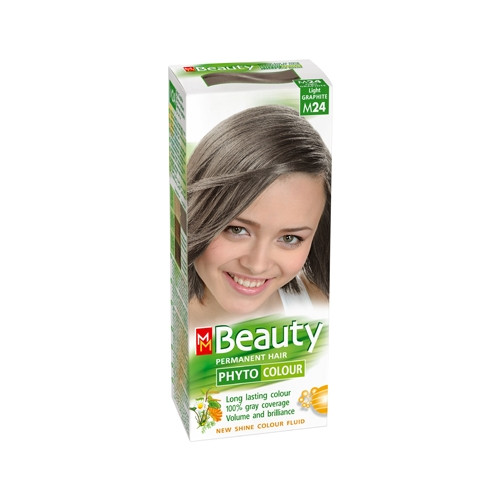 MM Beauty Phyto Colour Трайна фито боя за коса, М24 Светъл графит