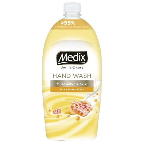 Medix Derma Care Milk & Honey Течен сапун за ръце 800 мл Пълнител