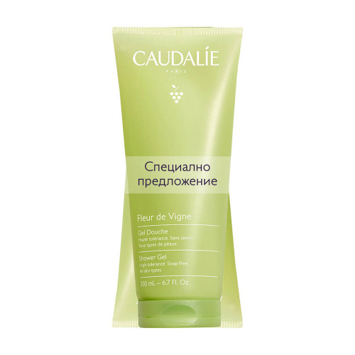 Caudalie Fleur De Vigne Душ гел с алое, бяла роза, розов пипер и диня 2 х 200 мл Комплект