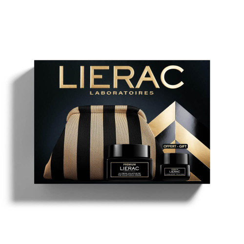 Lierac Premium The Voluptous Крем за чувствителна и нормална към суха кожа 50 мл + Lierac Premium Околоочен крем 20 мл + Подарък: несесер Комплект