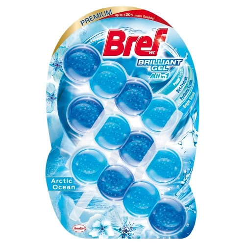  Bref Premium Briliant Gel Arctic Ocean All in 1 Ароматизатор за тоалетна 3 х 42 гр