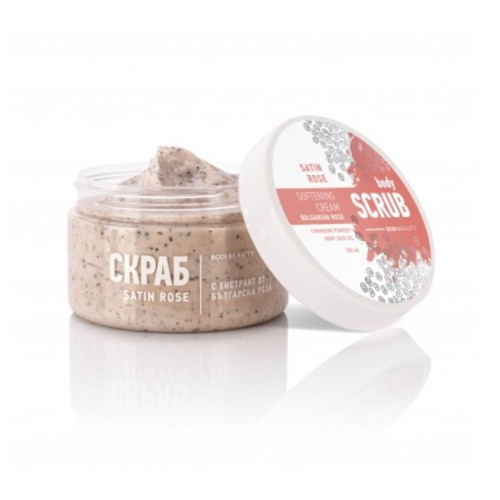 Bodi Beauty Body Scrub Деликатен скраб за тяло с българска роза 330 мл