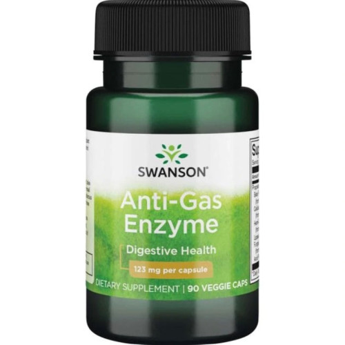 Swanson Anti-Gas Enzyme Анти Газ Ензим против газове х90 капсули