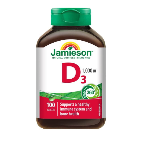 Jamieson Витамин D3 1000UI x 100 таблетки