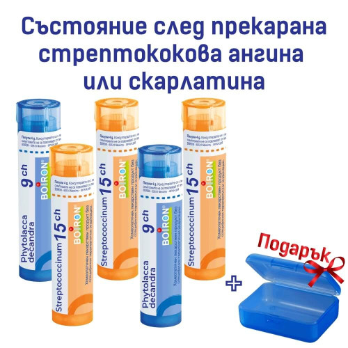 Boiron Състояние след прекарана стрeптококова ангина или скарлатина Комплект