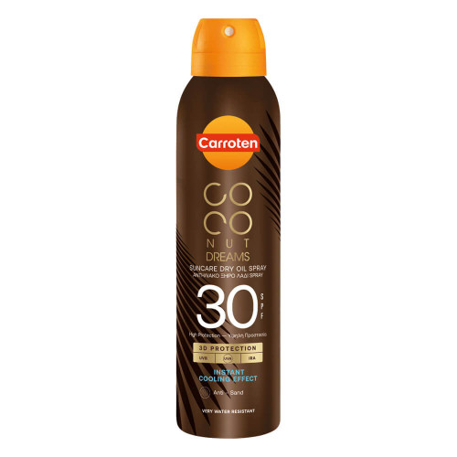 Carroten Coconut Dreams Слънцезащитно сухо олио за тяло с кокос SPF30 150 мл