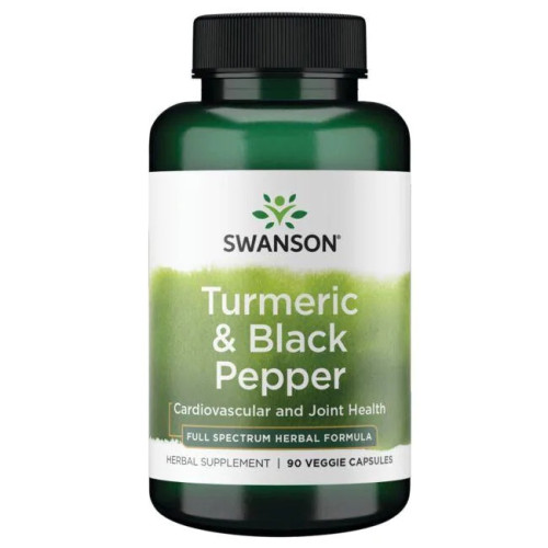 Swanson Turmeric & Black Pepper Куркума и черен пипер х 90 капсули