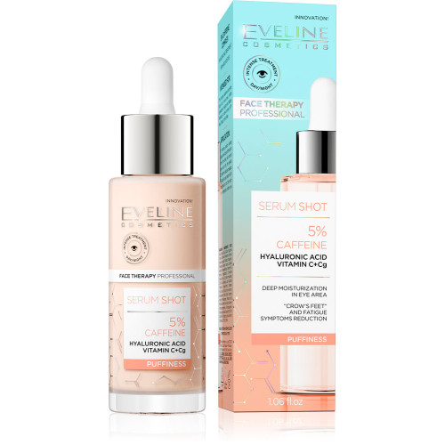 Eveline Serum Shot Овлажняващ околоочен серум с 5% кофеин 30 мл