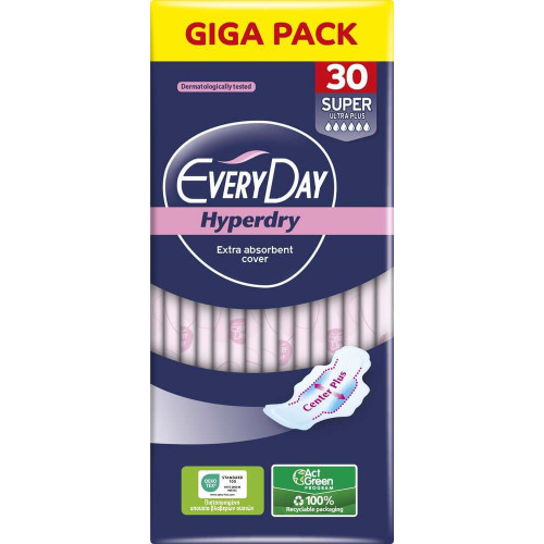 Everyday Hyperdry Super Ultra Plus Дамски превръзки х 30 броя