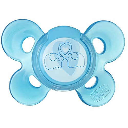 Chicco залъгалка физио комфорт силикон 6-12M момче х1 бр