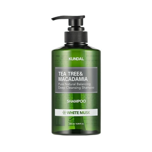  Kundal Tea Tree&Makadamia Натурален шампоан с аромат бял мускус 500 мл