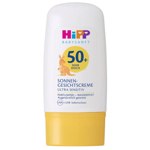 Hipp Baby Детски слънцезащитен крем за лице за чувствителна кожа 0М+ SPF50+ 30 мл