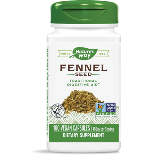Nature's Way Fennel Seed Семена от копър при нарушения в храносмилането 480 мг х100 V капсули