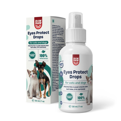 PAW2PAW Eyes Protect При възпаления и сълзене на очите за кучета и котки капки 30 мл