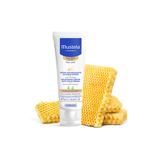 Mustela Крем за лице с колд крем за суха кожа при бебета и деца 40 мл