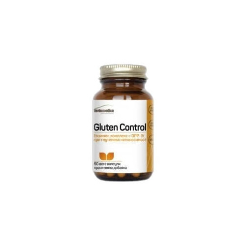 Herbamedica GlutenControl Глутен контрол за смилане на глутен, казеин 300 мг х 60 капсули