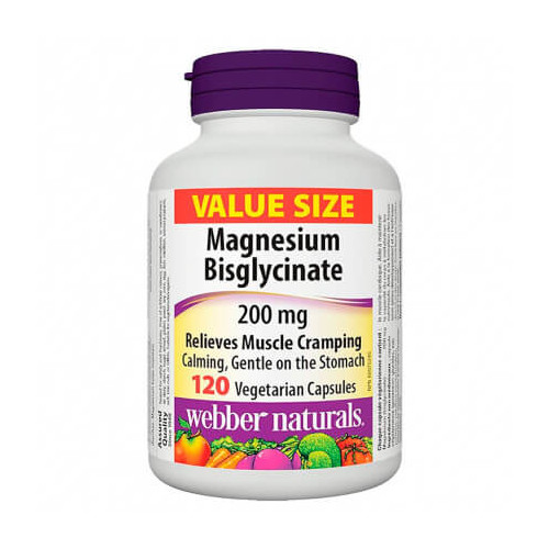 Webber Naturals Magnesium Магнезий  200 мг 120 V капсули