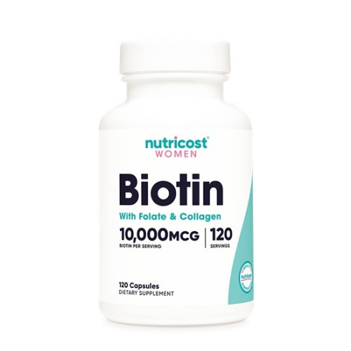 Nutricost Биотин с фолат и колаген х 120 капсули
