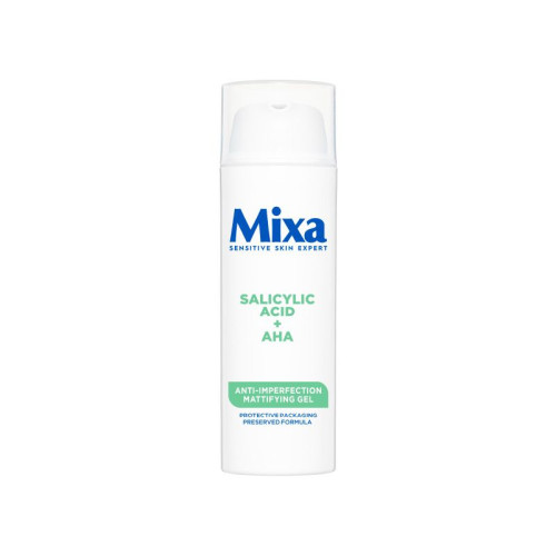 Mixa Salicylic Acid + AHA Anti-Imperfection Mattifying Gel Флуид за лице против несъвършенства 50 мл