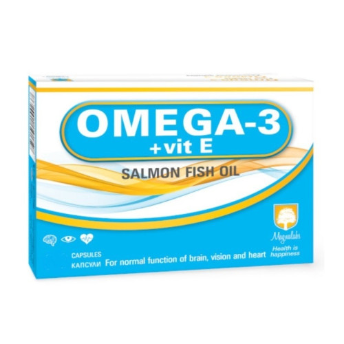Omega-3 + Vit E За сърдечно-съдовата и нервна система х 30 капсули Magnalabs