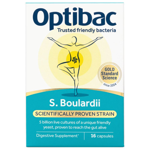 OptiBac Probiotics Saccharomyces boulardii Пробиотик с дрожди х 16 капсули
