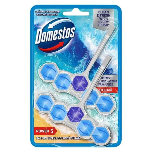 Domestos WC Power 5 Ocean Тоалетно блокче 2 х 50 г