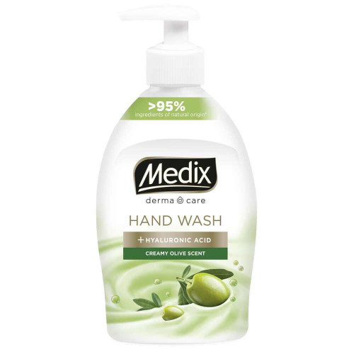 Medix Derma Care Creamy Olive Scent Течен сапун за ръце 400 мл Помпа