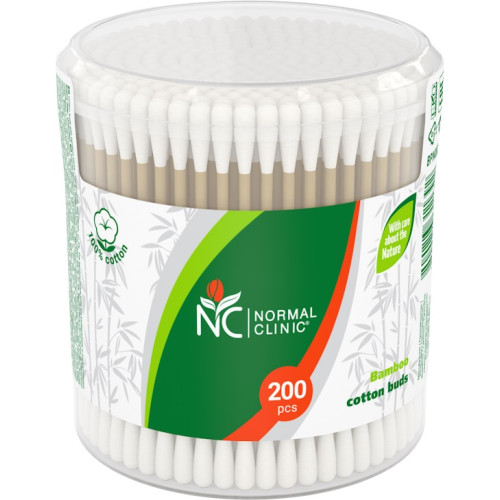 Normal Clinic Бамбукови клечки за уши 200 бр