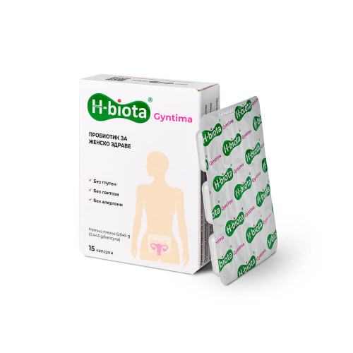 H-biota Gyntima Пробиотик за женско здраве х 15 капсули