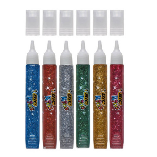 BIC Kids Блестящо лепило металик 6 цвята Комплект